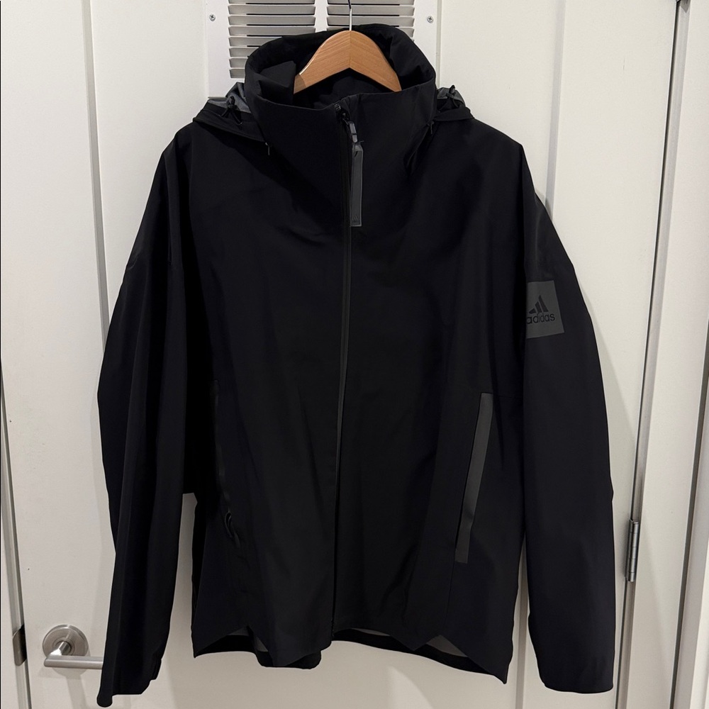 Adidas Men's Black Raincoat